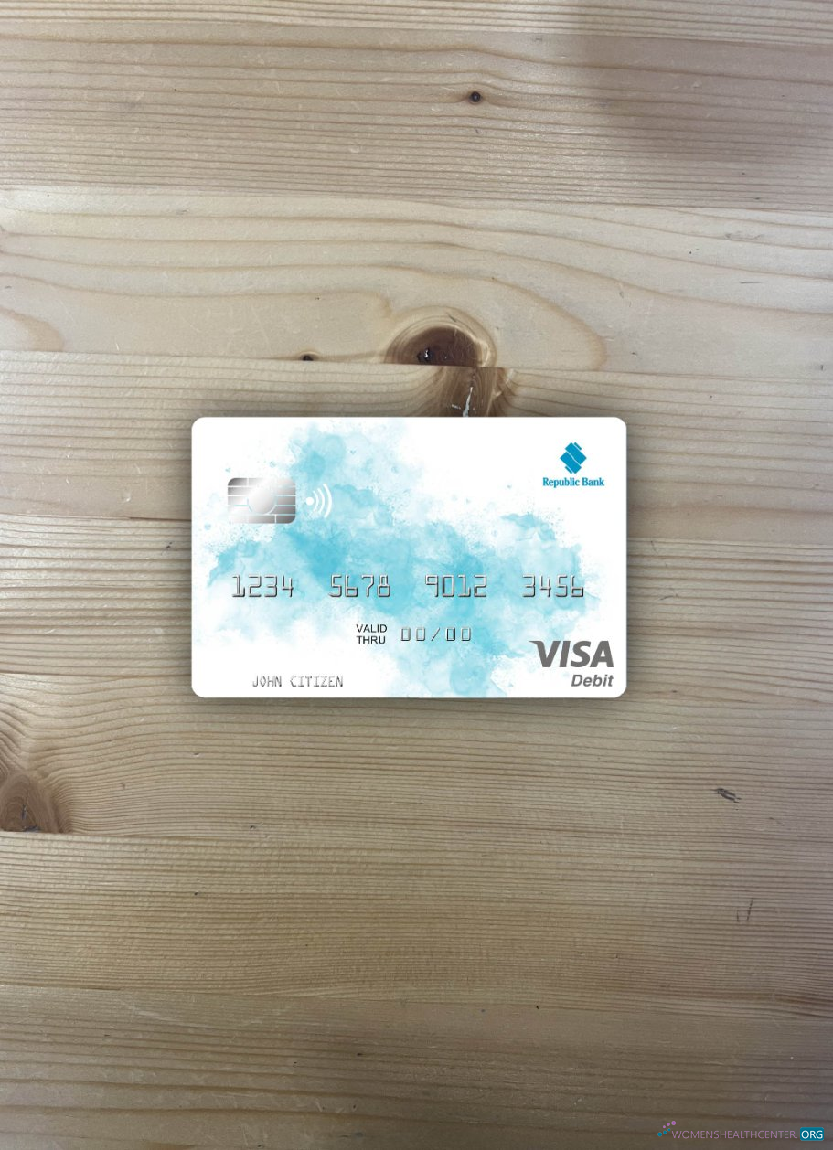 Download Grenada Republic Bank Grenada visa debit card photolook front Photoshop template